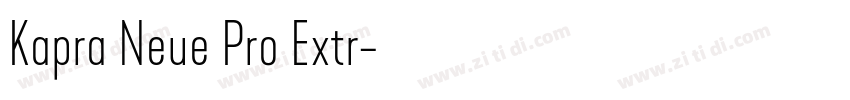 Kapra Neue Pro Extr字体转换